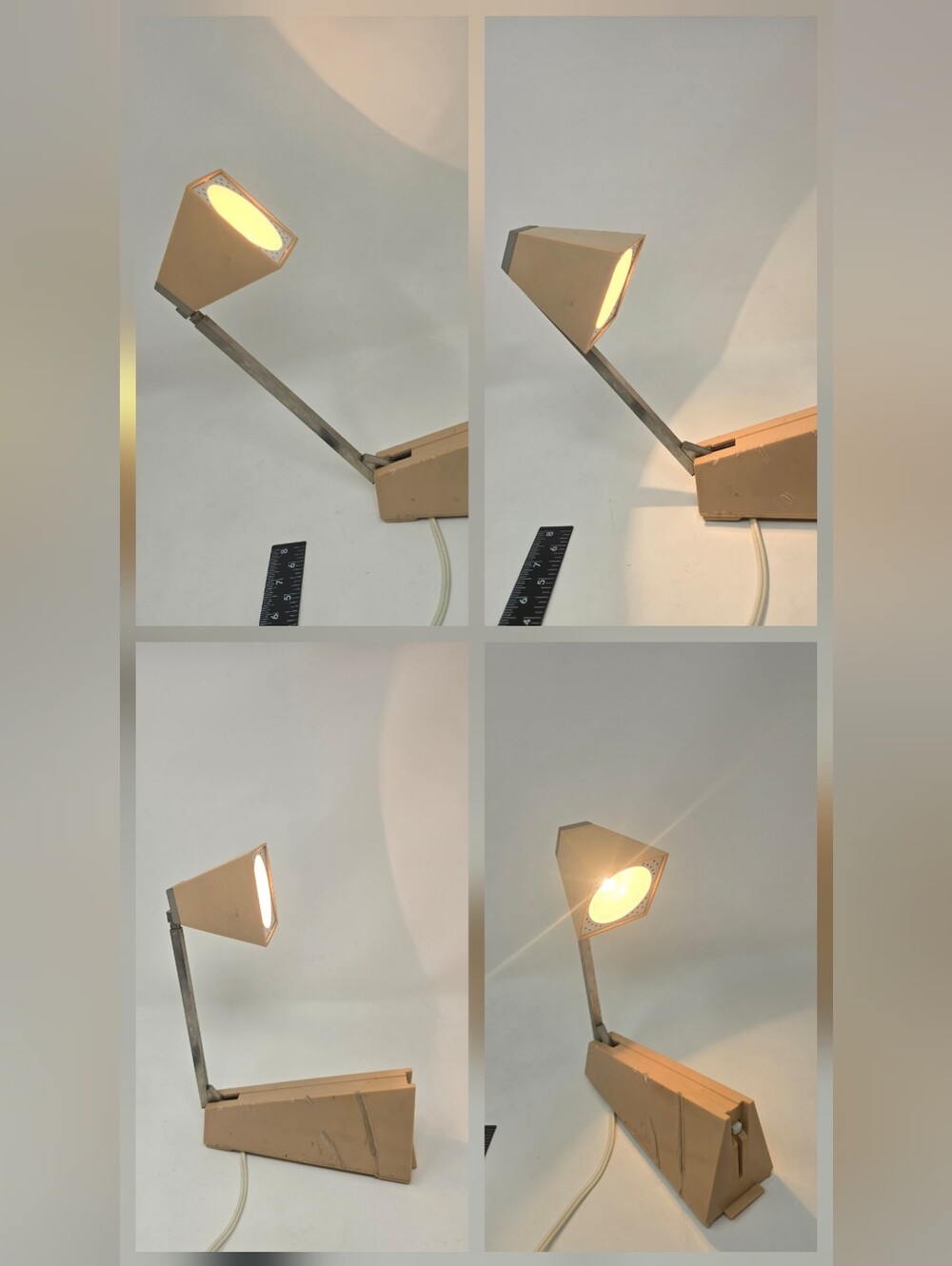 MCM Lampette Portable Desk Lamp Vintage 1964 Koch Creations Model E4 Japan MCM
